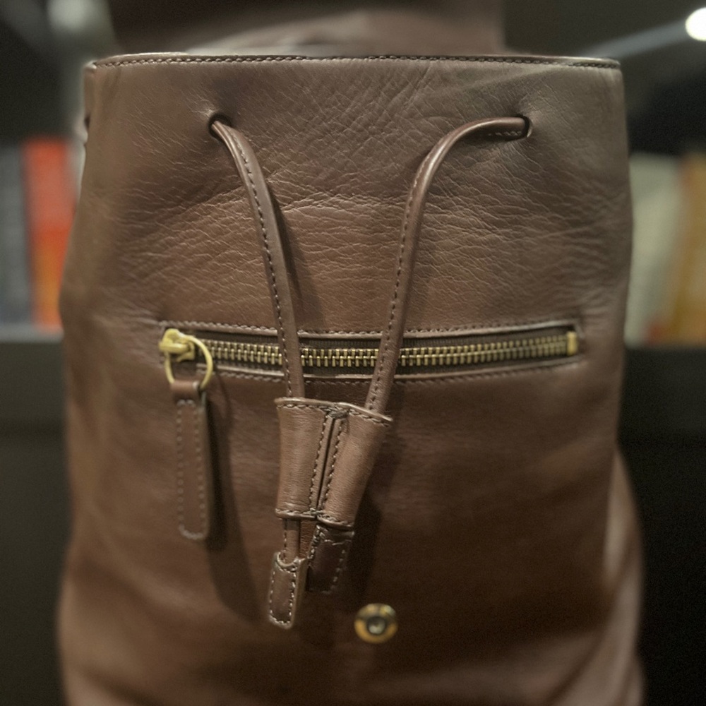Y2K Coach Brown Leather Legacy West Hampton Daypack No. 9827 - Picture 2 of 10